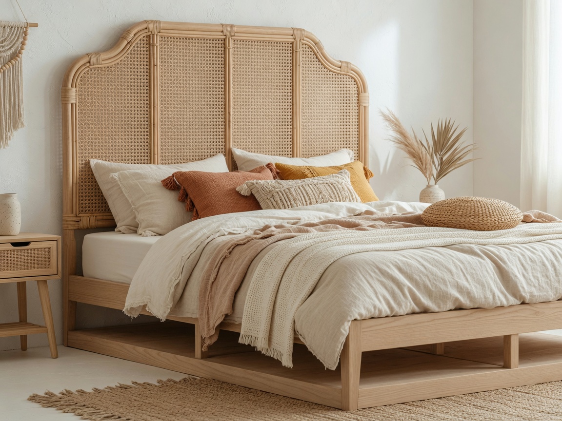 Rattan bed